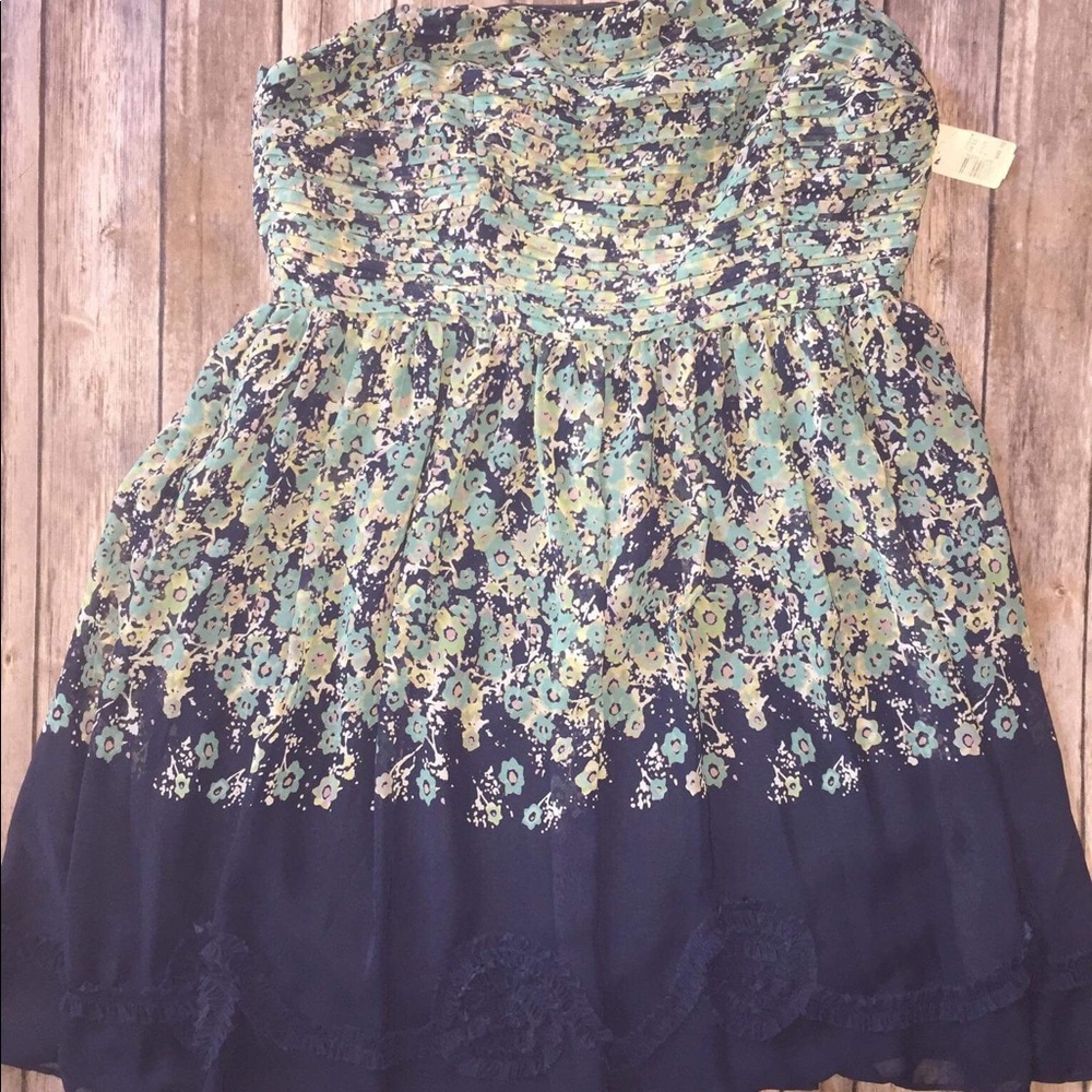 Lauren Conrad Floral tube top dress size 16 NWT